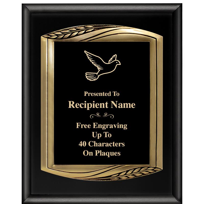 12X15 CHIEF PIANO BLK PLQ W GD