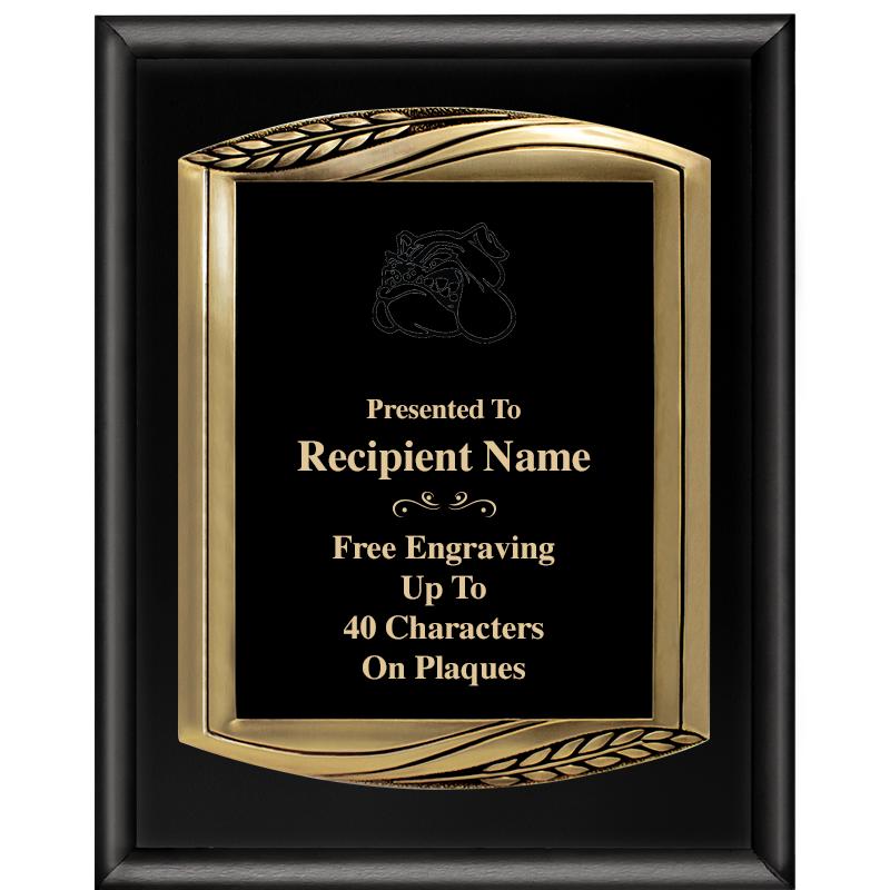 12X15 CHIEF PIANO BLK PLQ W GD