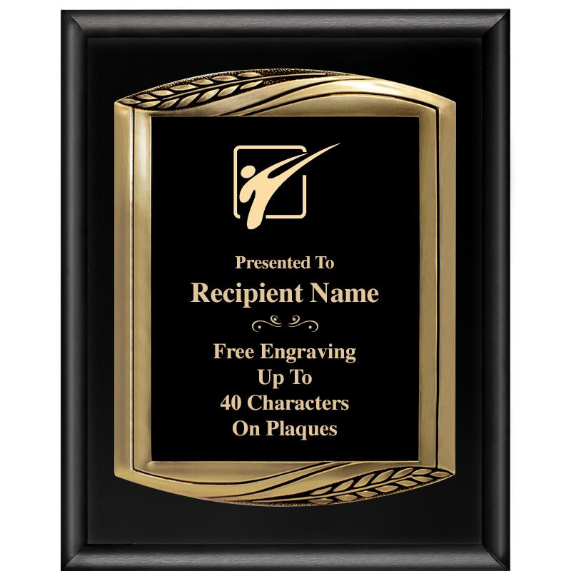 12X15 CHIEF PIANO BLK PLQ W GD