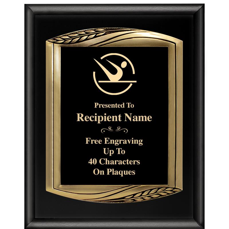 12X15 CHIEF PIANO BLK PLQ W GD