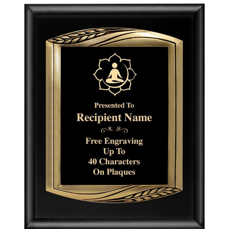 12X15 CHIEF PIANO BLK PLQ W GD