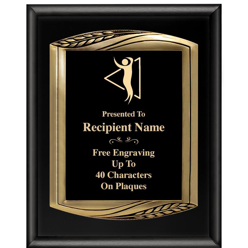 12X15 CHIEF PIANO BLK PLQ W GD