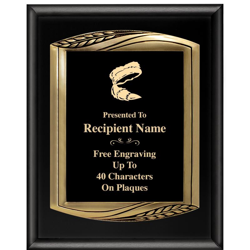 12X15 CHIEF PIANO BLK PLQ W GD