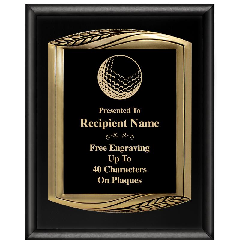 12X15 CHIEF PIANO BLK PLQ W GD