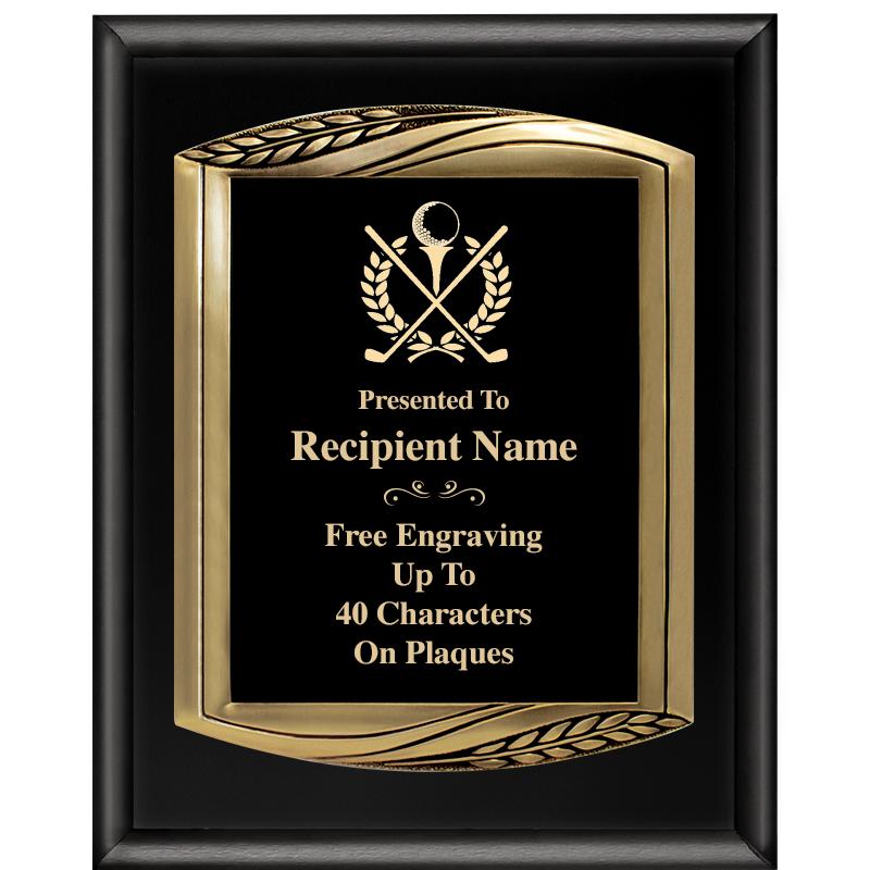 12X15 CHIEF PIANO BLK PLQ W GD