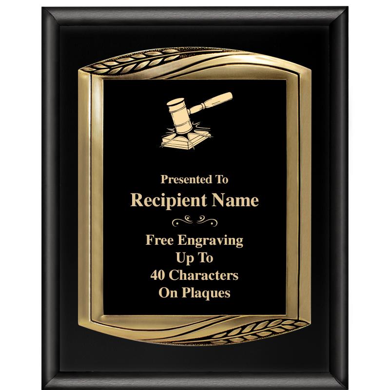 12X15 CHIEF PIANO BLK PLQ W GD