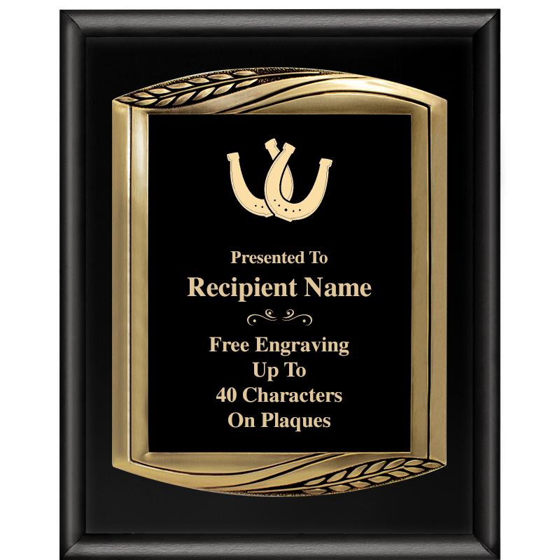 12X15 CHIEF PIANO BLK PLQ W GD