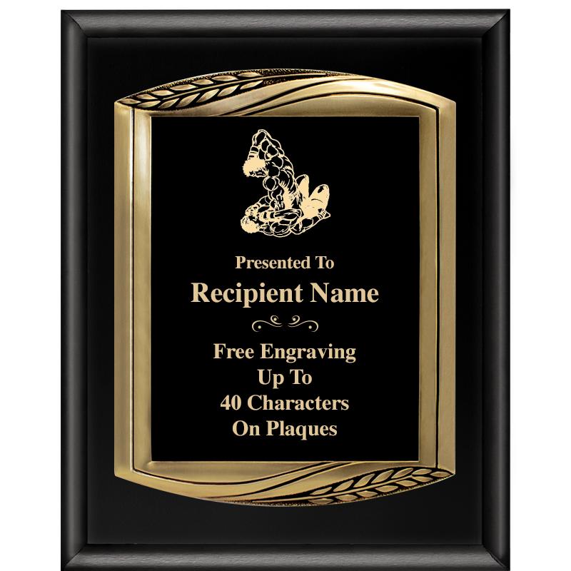 12X15 CHIEF PIANO BLK PLQ W GD