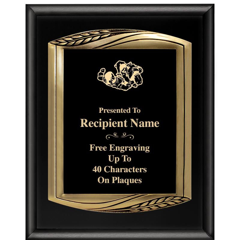 12X15 CHIEF PIANO BLK PLQ W GD