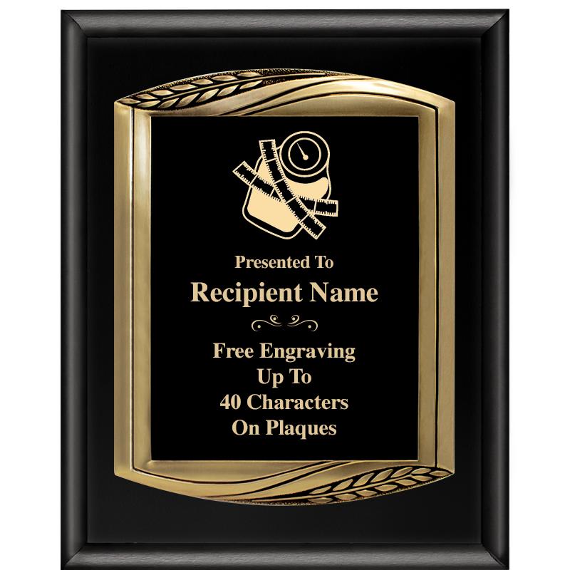 12X15 CHIEF PIANO BLK PLQ W GD