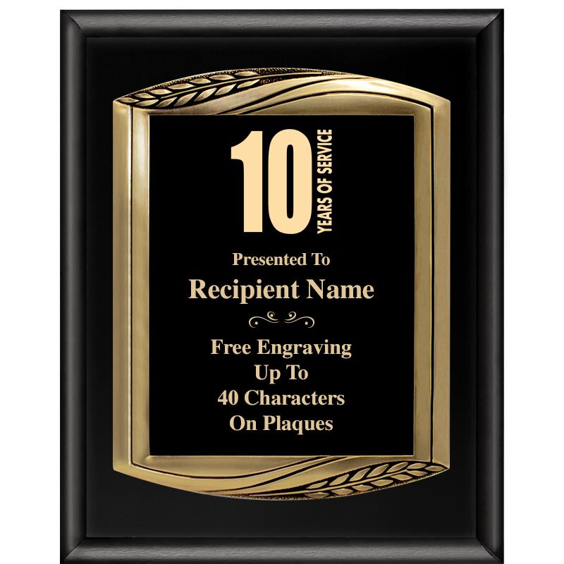 12X15 CHIEF PIANO BLK PLQ W GD