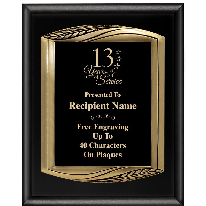 12X15 CHIEF PIANO BLK PLQ W GD