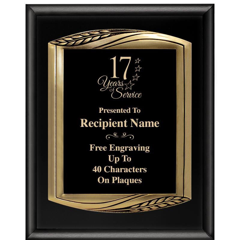 12X15 CHIEF PIANO BLK PLQ W GD