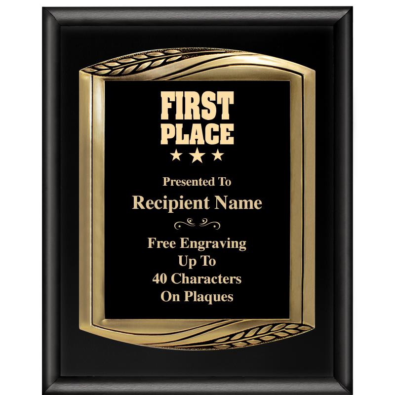 12X15 CHIEF PIANO BLK PLQ W GD