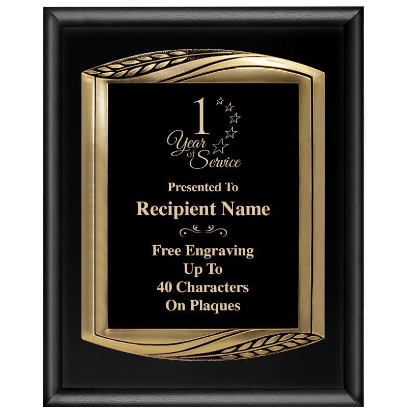 12X15 CHIEF PIANO BLK PLQ W GD