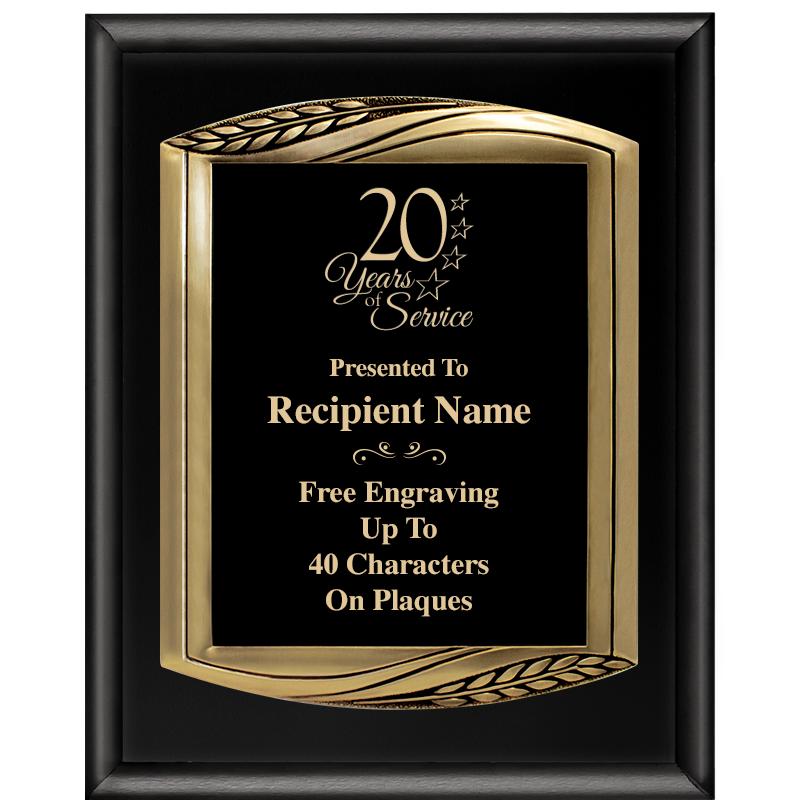 12X15 CHIEF PIANO BLK PLQ W GD