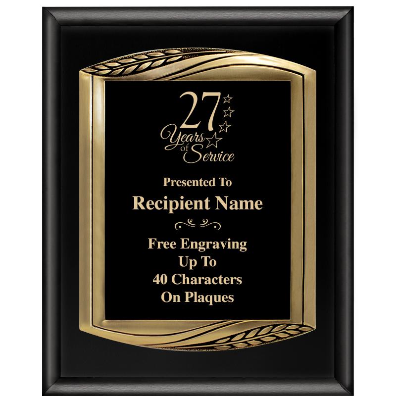 12X15 CHIEF PIANO BLK PLQ W GD