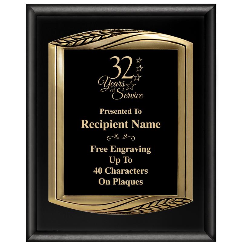 12X15 CHIEF PIANO BLK PLQ W GD