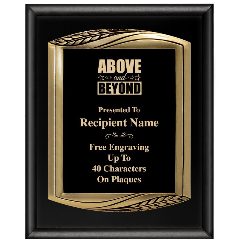 12X15 CHIEF PIANO BLK PLQ W GD