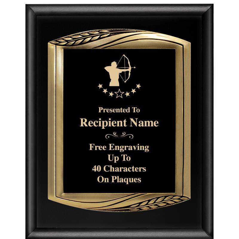 12X15 CHIEF PIANO BLK PLQ W GD