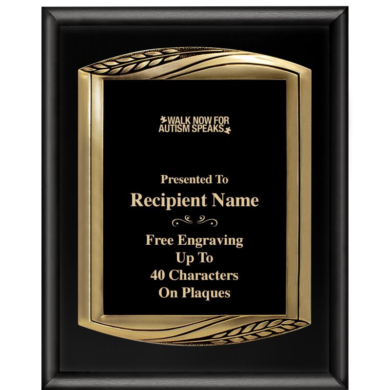 12X15 CHIEF PIANO BLK PLQ W GD