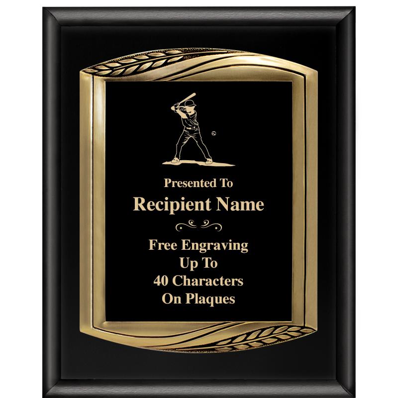 12X15 CHIEF PIANO BLK PLQ W GD