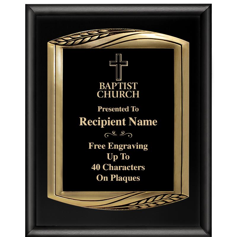 12X15 CHIEF PIANO BLK PLQ W GD