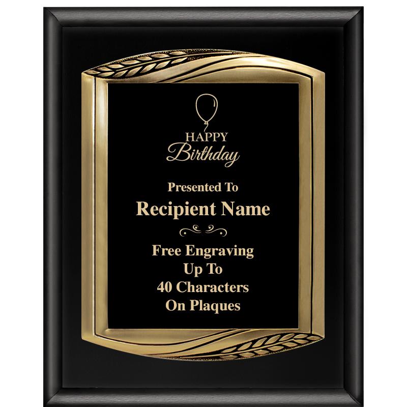 12X15 CHIEF PIANO BLK PLQ W GD