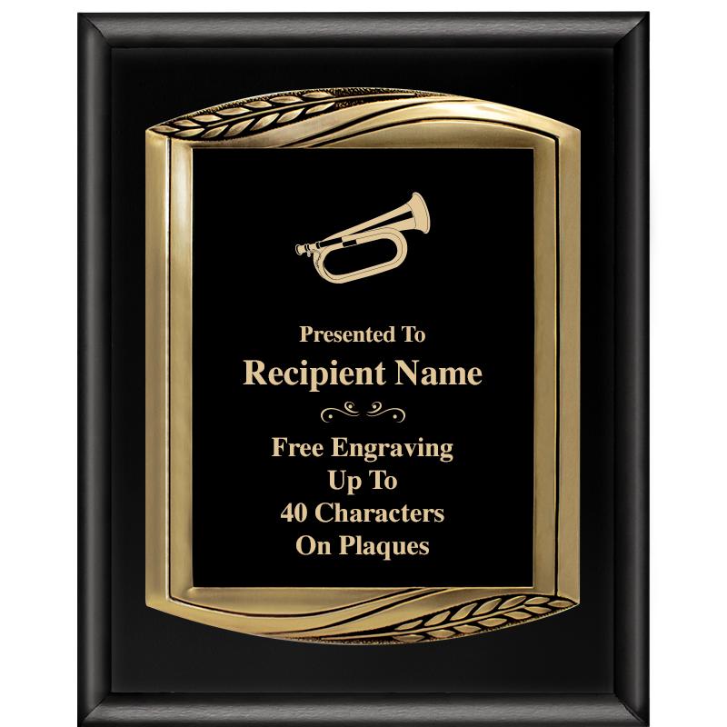 12X15 CHIEF PIANO BLK PLQ W GD