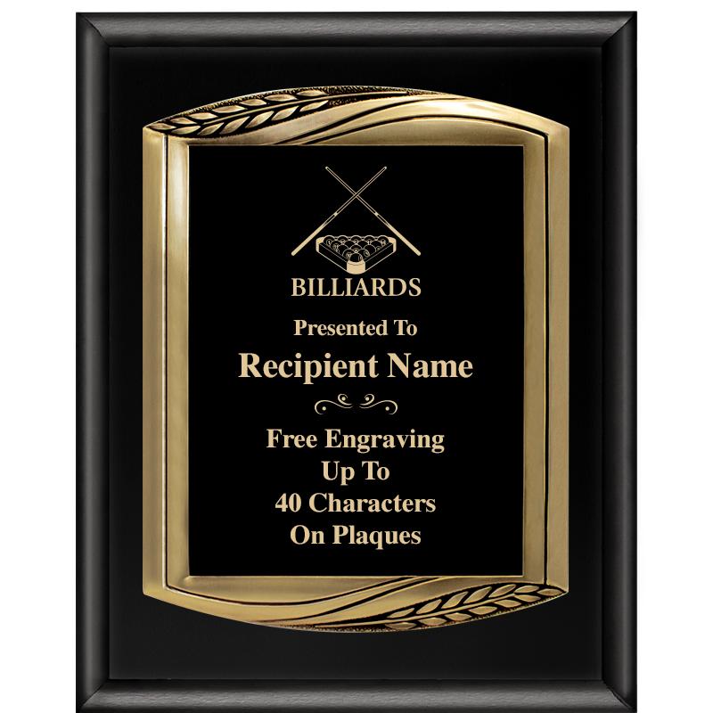 12X15 CHIEF PIANO BLK PLQ W GD