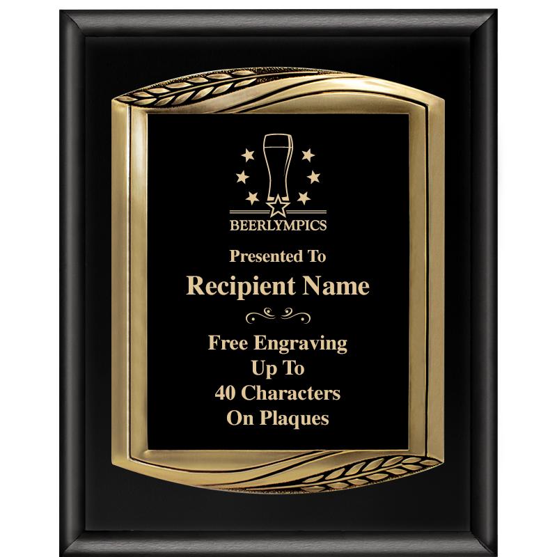 12X15 CHIEF PIANO BLK PLQ W GD