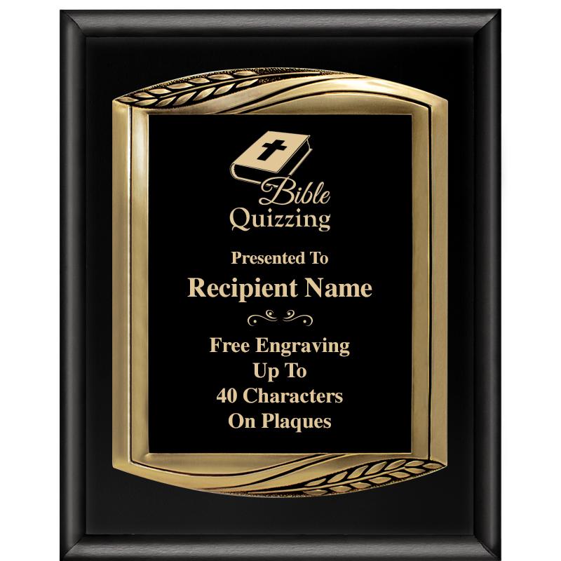 12X15 CHIEF PIANO BLK PLQ W GD