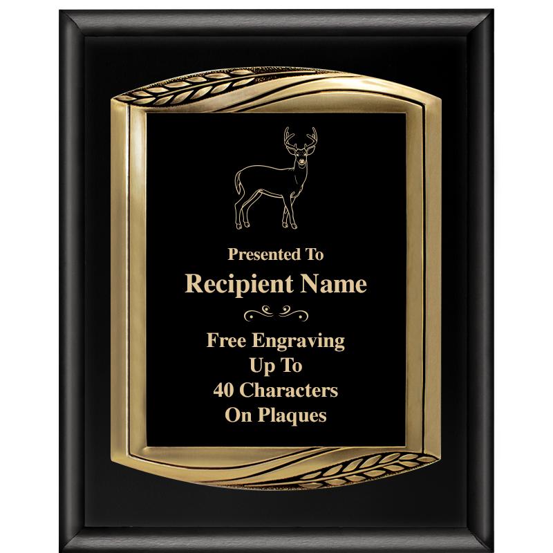 12X15 CHIEF PIANO BLK PLQ W GD