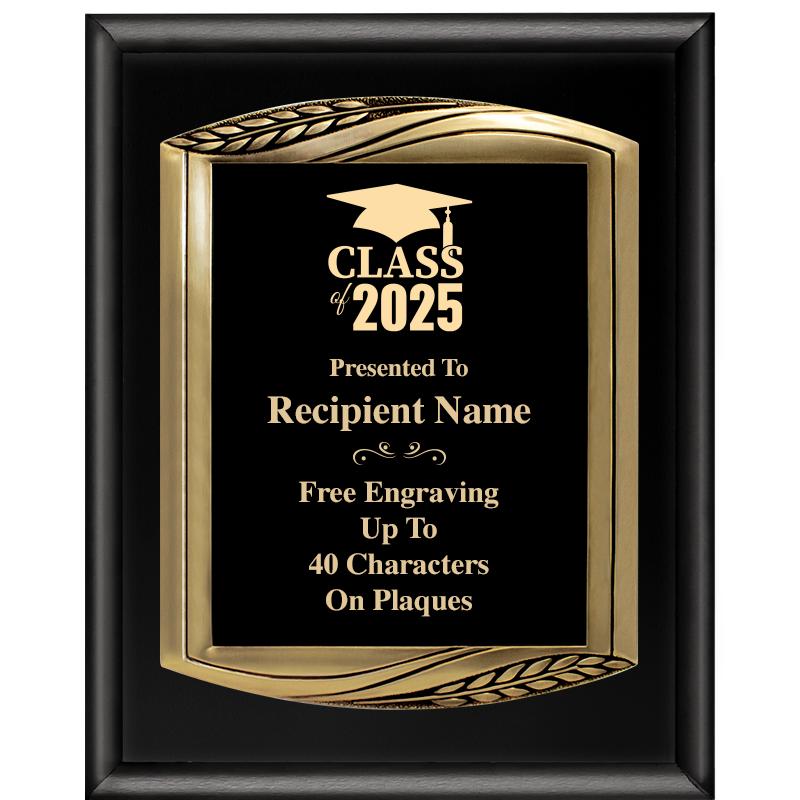 12X15 CHIEF PIANO BLK PLQ W GD