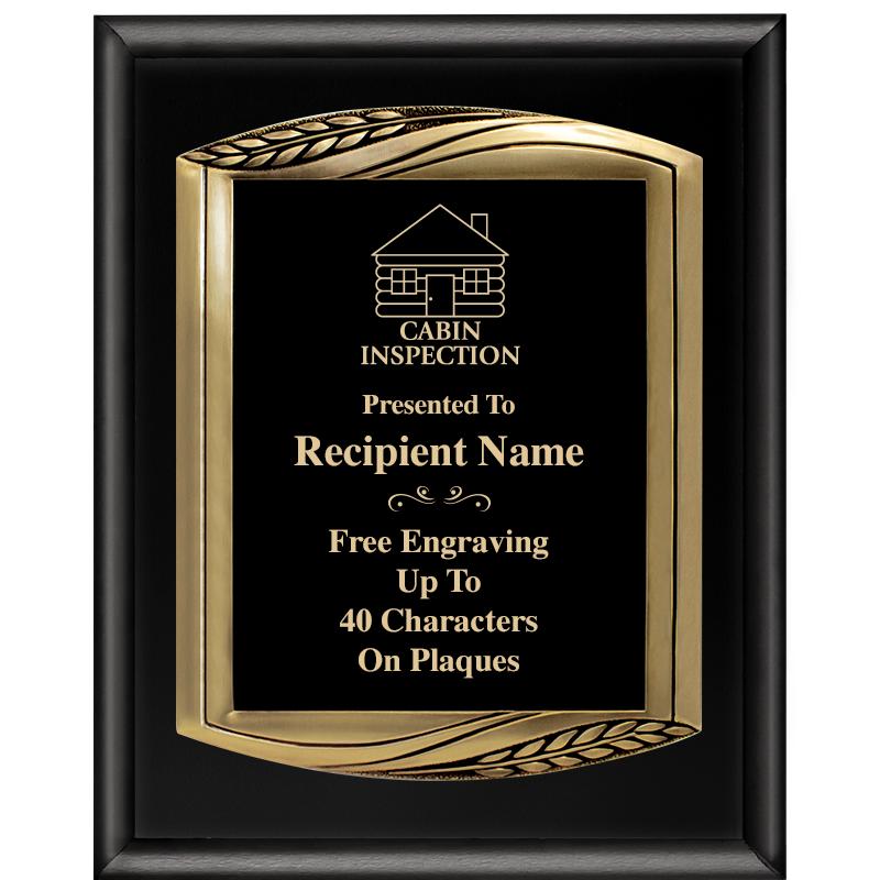 12X15 CHIEF PIANO BLK PLQ W GD