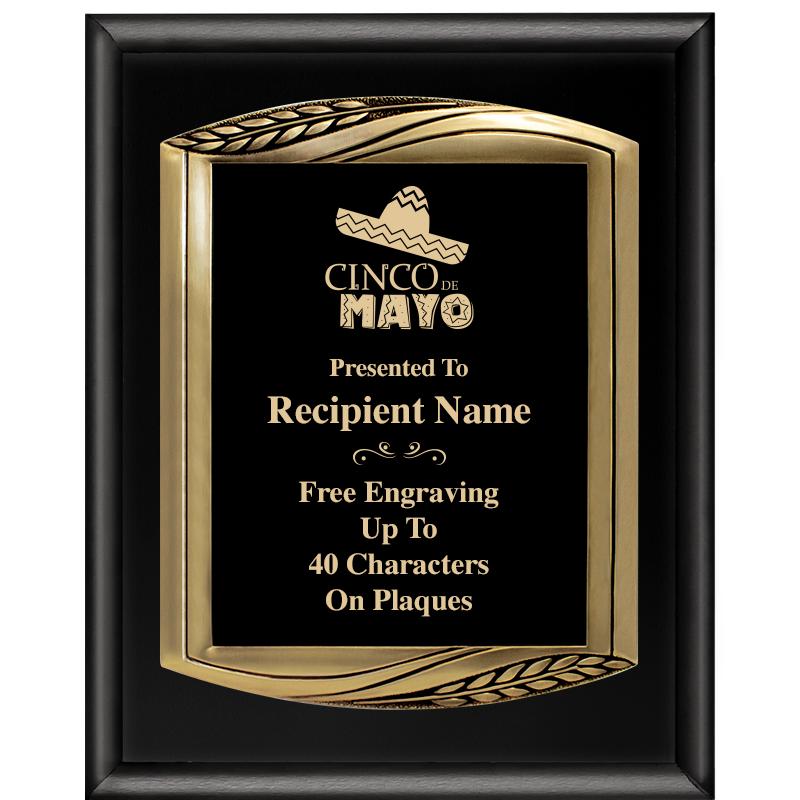 12X15 CHIEF PIANO BLK PLQ W GD