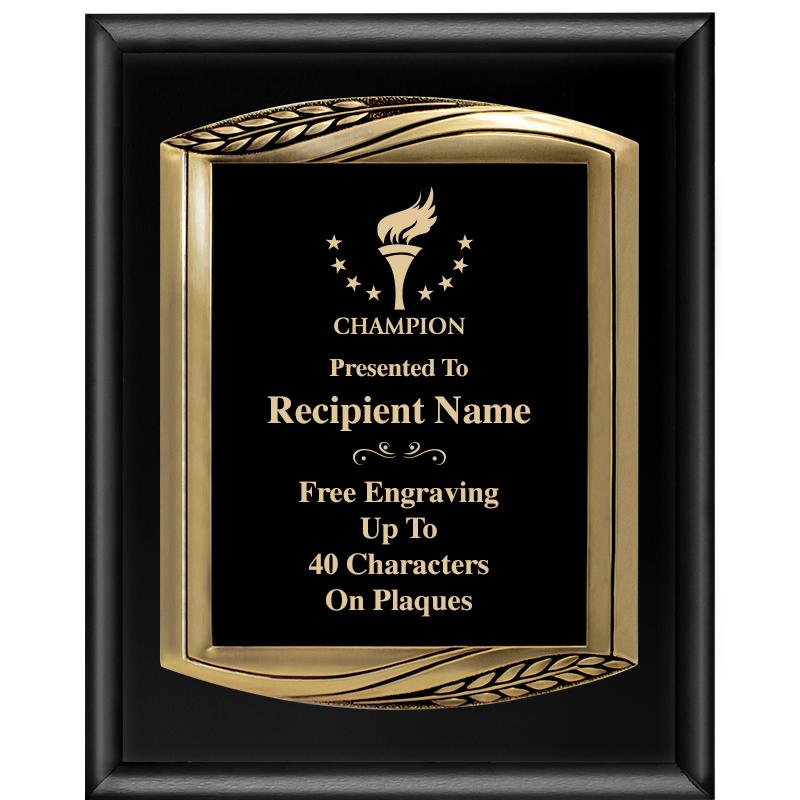 12X15 CHIEF PIANO BLK PLQ W GD