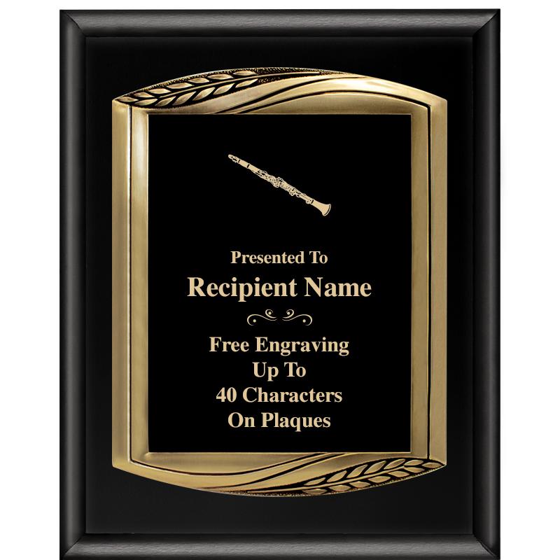 12X15 CHIEF PIANO BLK PLQ W GD