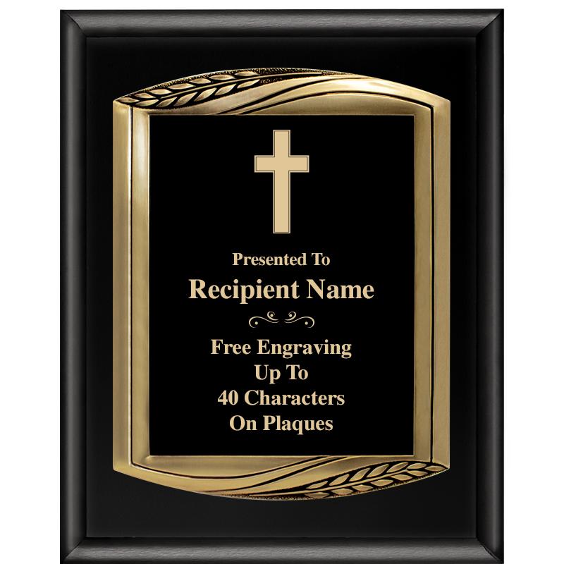 12X15 CHIEF PIANO BLK PLQ W GD