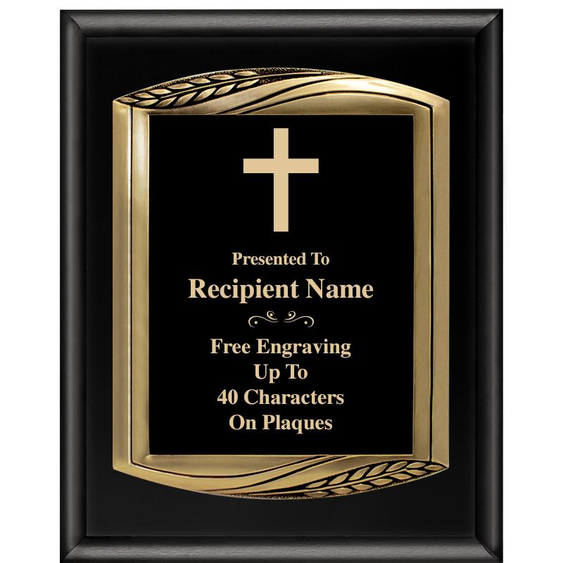 12X15 CHIEF PIANO BLK PLQ W GD