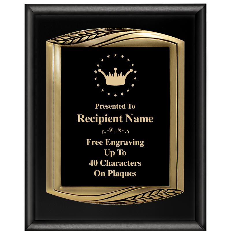 12X15 CHIEF PIANO BLK PLQ W GD