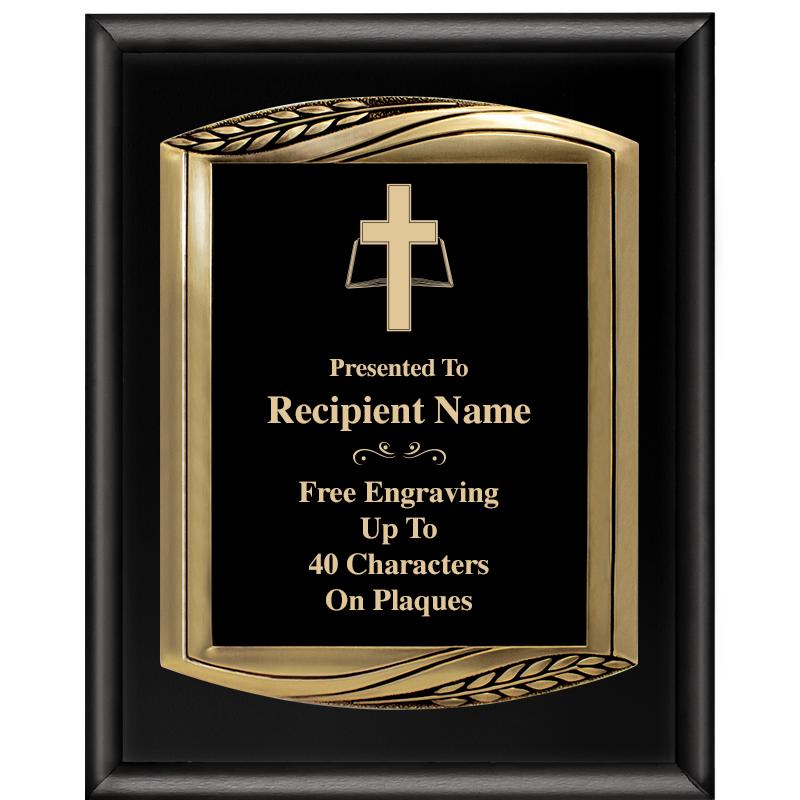 12X15 CHIEF PIANO BLK PLQ W GD