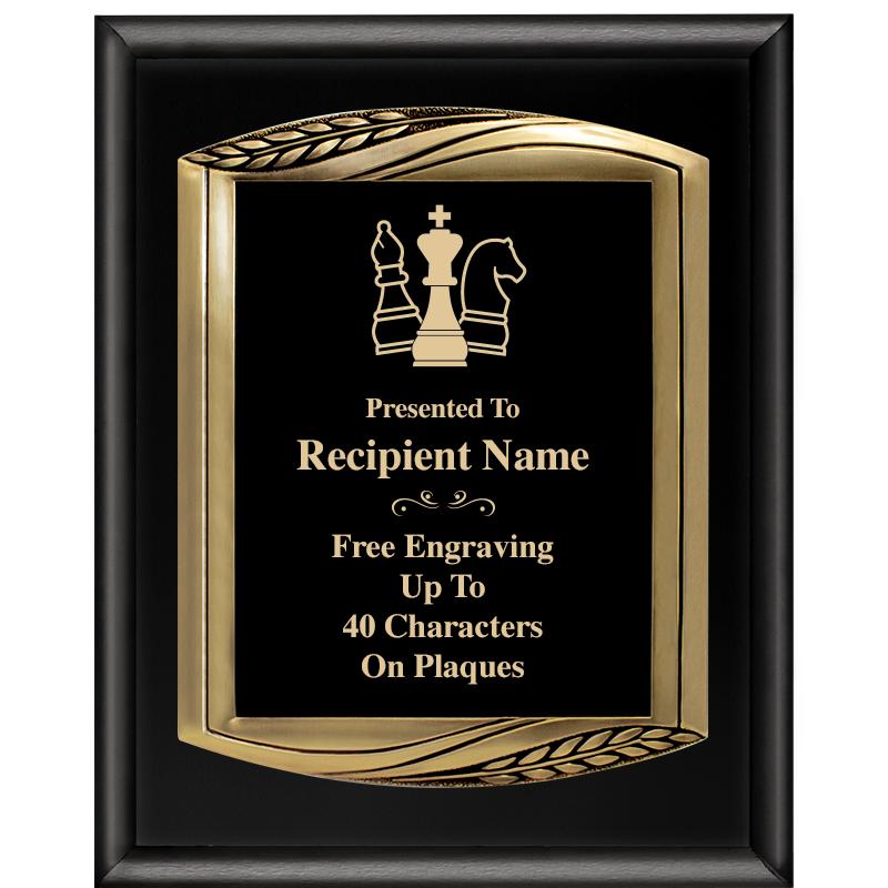 12X15 CHIEF PIANO BLK PLQ W GD