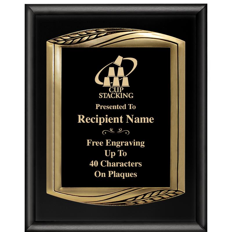 12X15 CHIEF PIANO BLK PLQ W GD