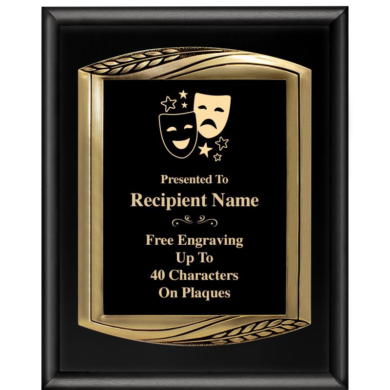 12X15 CHIEF PIANO BLK PLQ W GD