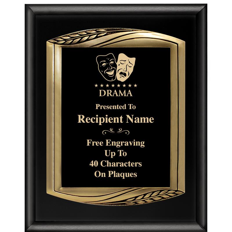 12X15 CHIEF PIANO BLK PLQ W GD