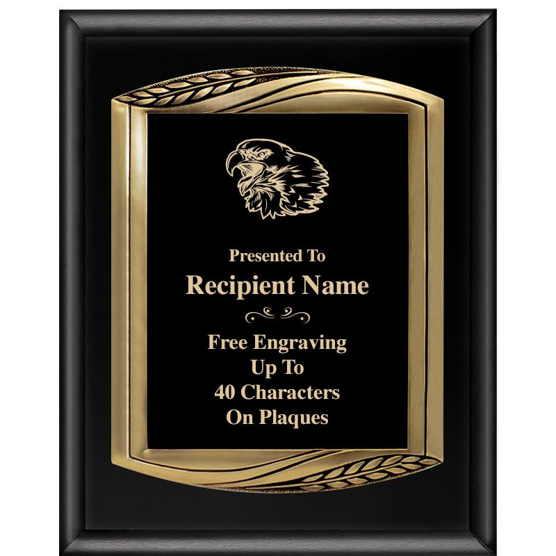 12X15 CHIEF PIANO BLK PLQ W GD