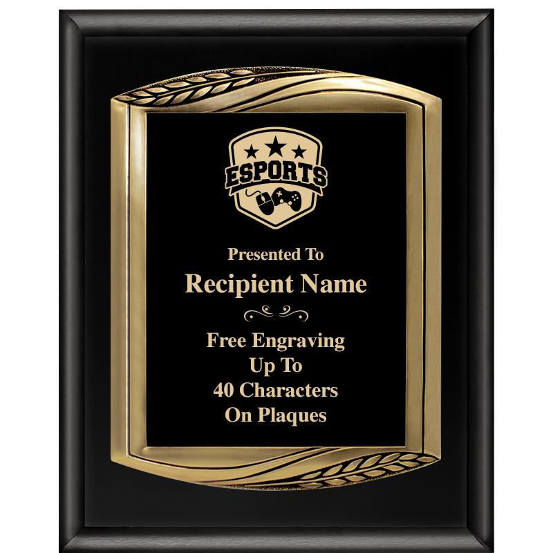 12X15 CHIEF PIANO BLK PLQ W GD