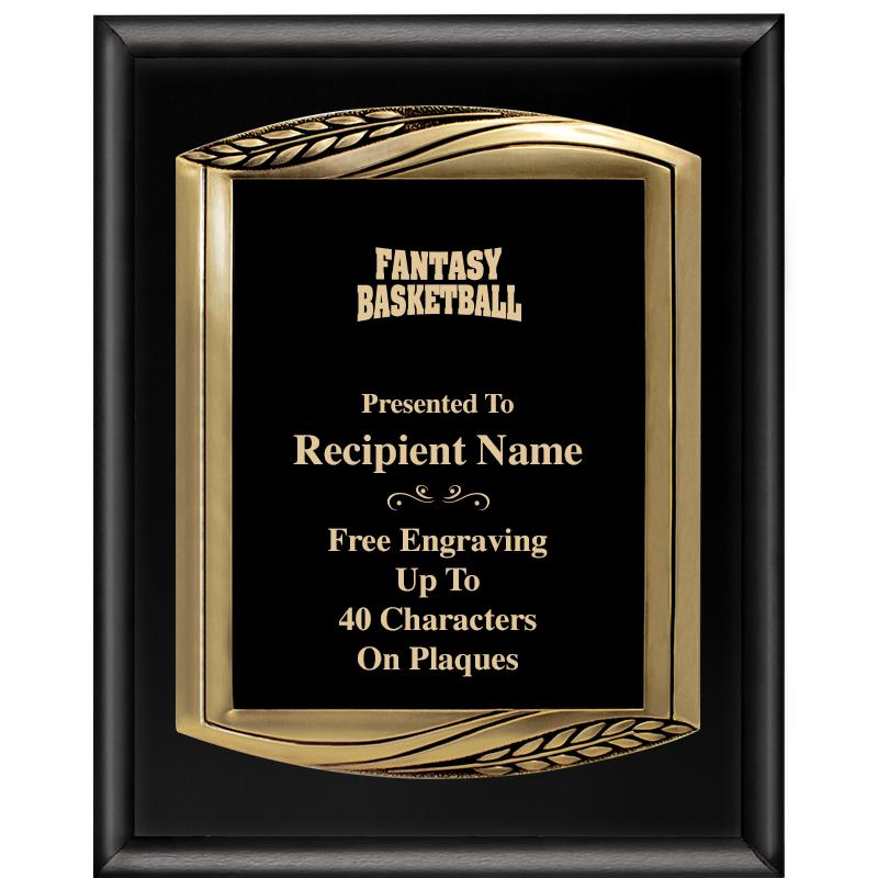 12X15 CHIEF PIANO BLK PLQ W GD