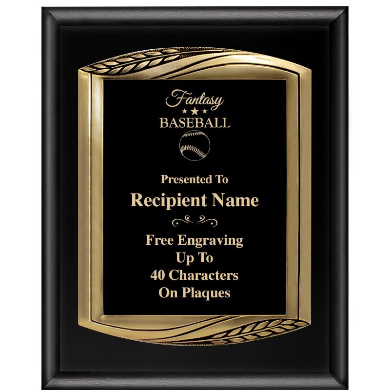 12X15 CHIEF PIANO BLK PLQ W GD